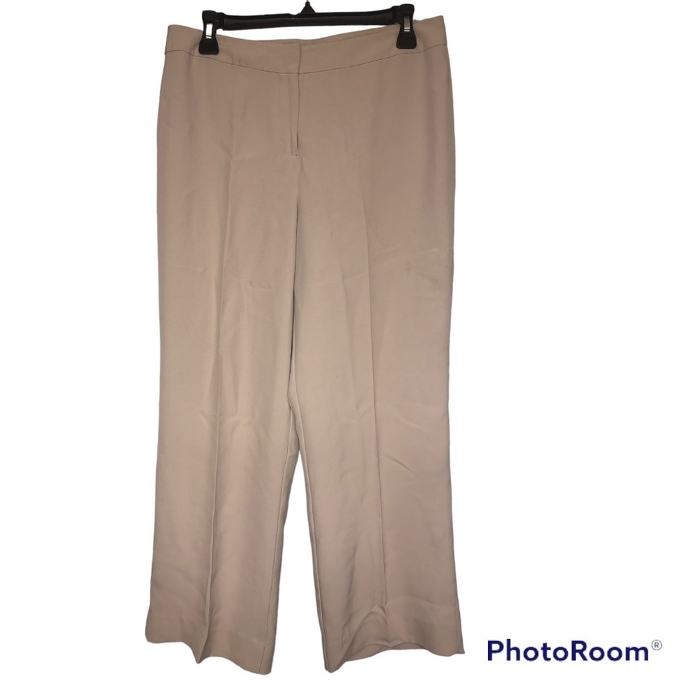 St. John Cream Wide Leg Pants
